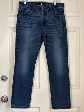 7 For All Mankind Men's The Straight Luxe Performance Jeans Size 33